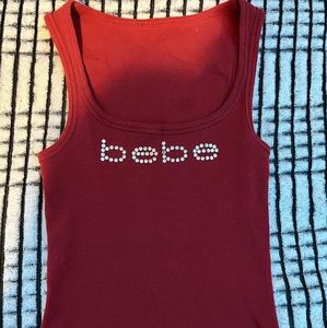 Bebe size L red tank top